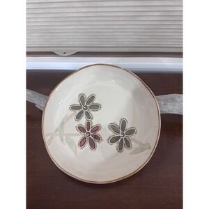 Pier 1 Petals Hand Painted Stoneware Salad Plate 8 1/4"